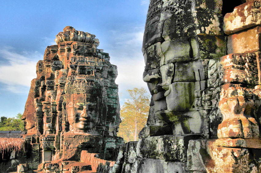 Bayon, tempio dell'area di Angkor, in Cambogia