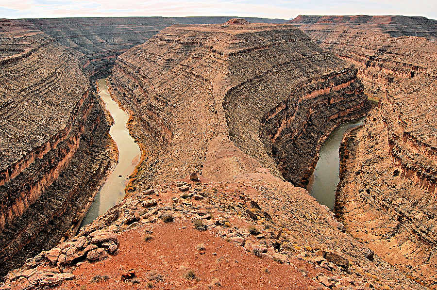 Il Gooseneck Canyon, vicino a Monument Valley