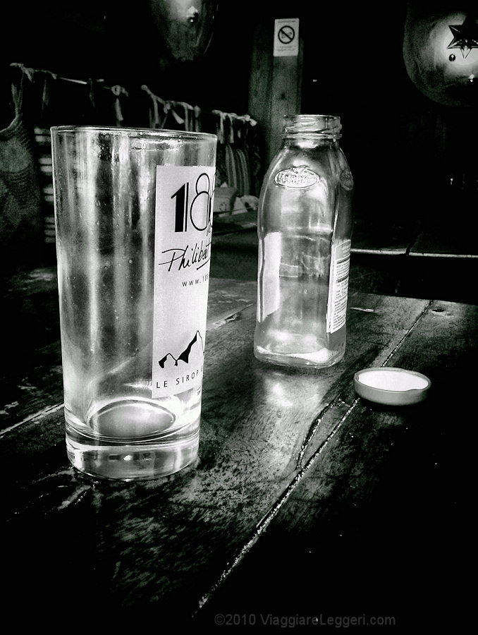 In un bar a Lanslebourg, Francia