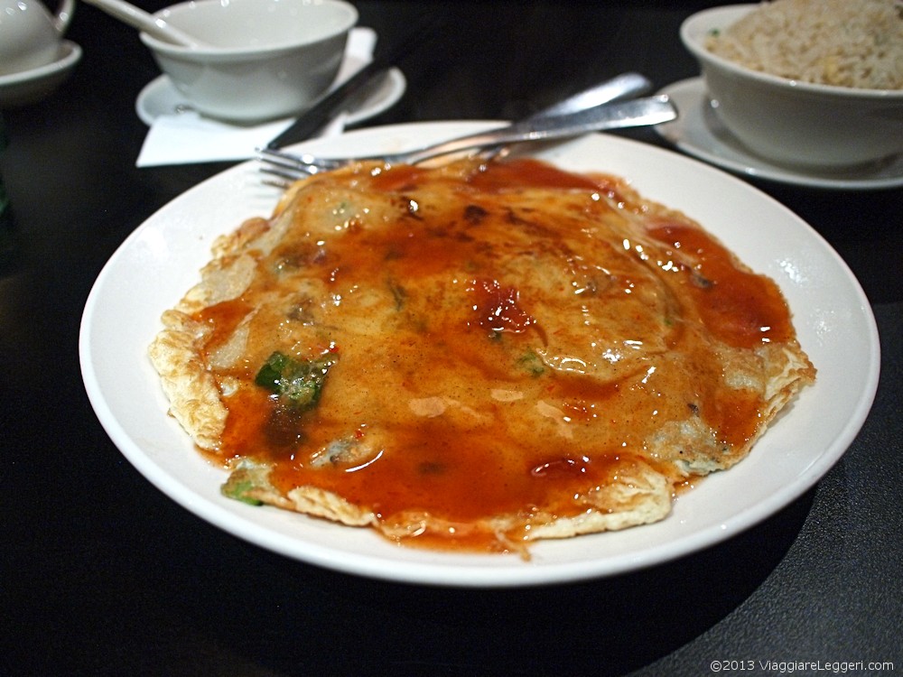 Omelette taiwanese alle ostriche