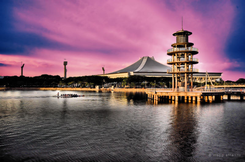 Singapore, stadio indoor sul fiume Kallang