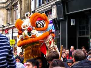Capodanno cinese 2012, Londra: danza del leone