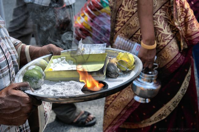 Thaipusam e' una festivita' indu' celebrata