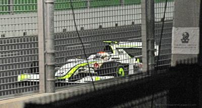 Una Brawn sul circuito F1 di Singapore