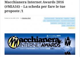 Macchianera Internet Awards 2016: votate chi volete 
