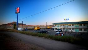 Vista dal motel  a Tucumcari